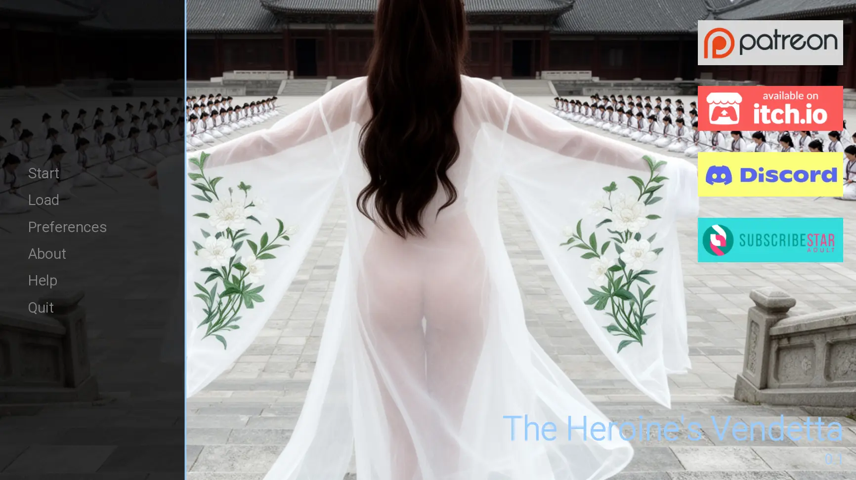 The Heroine’s Vendetta cover 0.1.6.5 Demo – Ren'Py adult game by Lunar Whisper free download