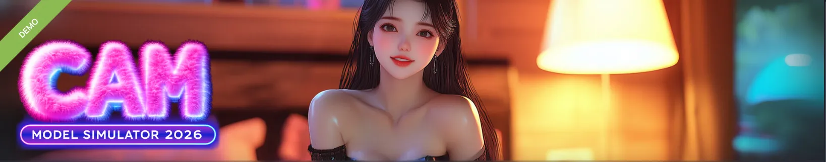 CAM Model Simulator 2026 cover Demo – Ren'Py adult game by Akai Lotus free download
