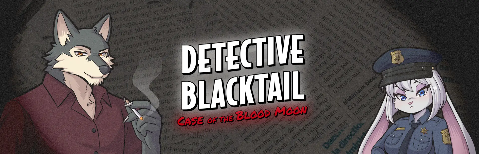 Furry Detective Blacktail and the Case of the Blood Moon cover Demo – Ren'Py adult game by Velvet Sin Lab, Dinotonte free download