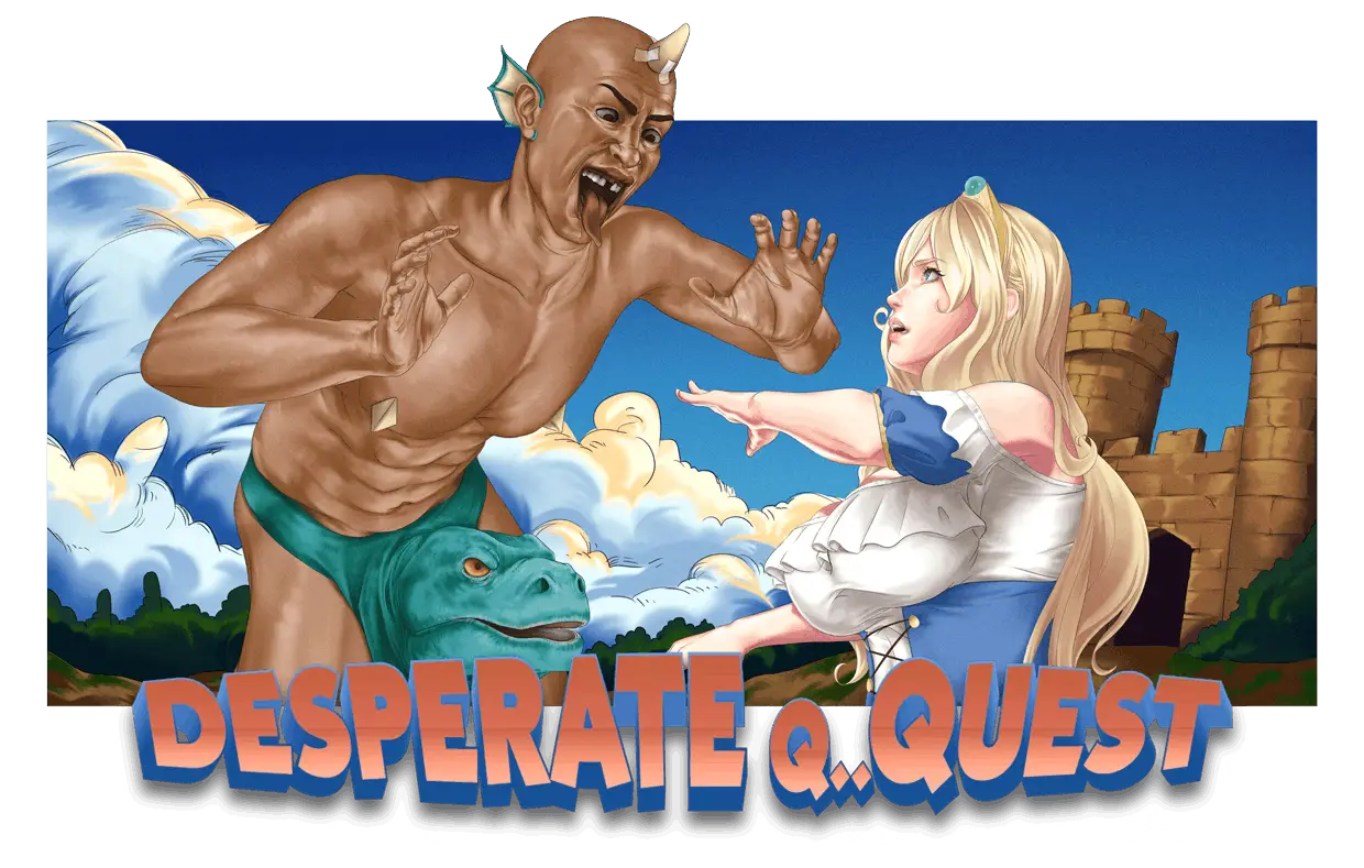 Desperate Q..Quest cover 0.0.1 – Ren'Py adult game by 1handfriendly free download