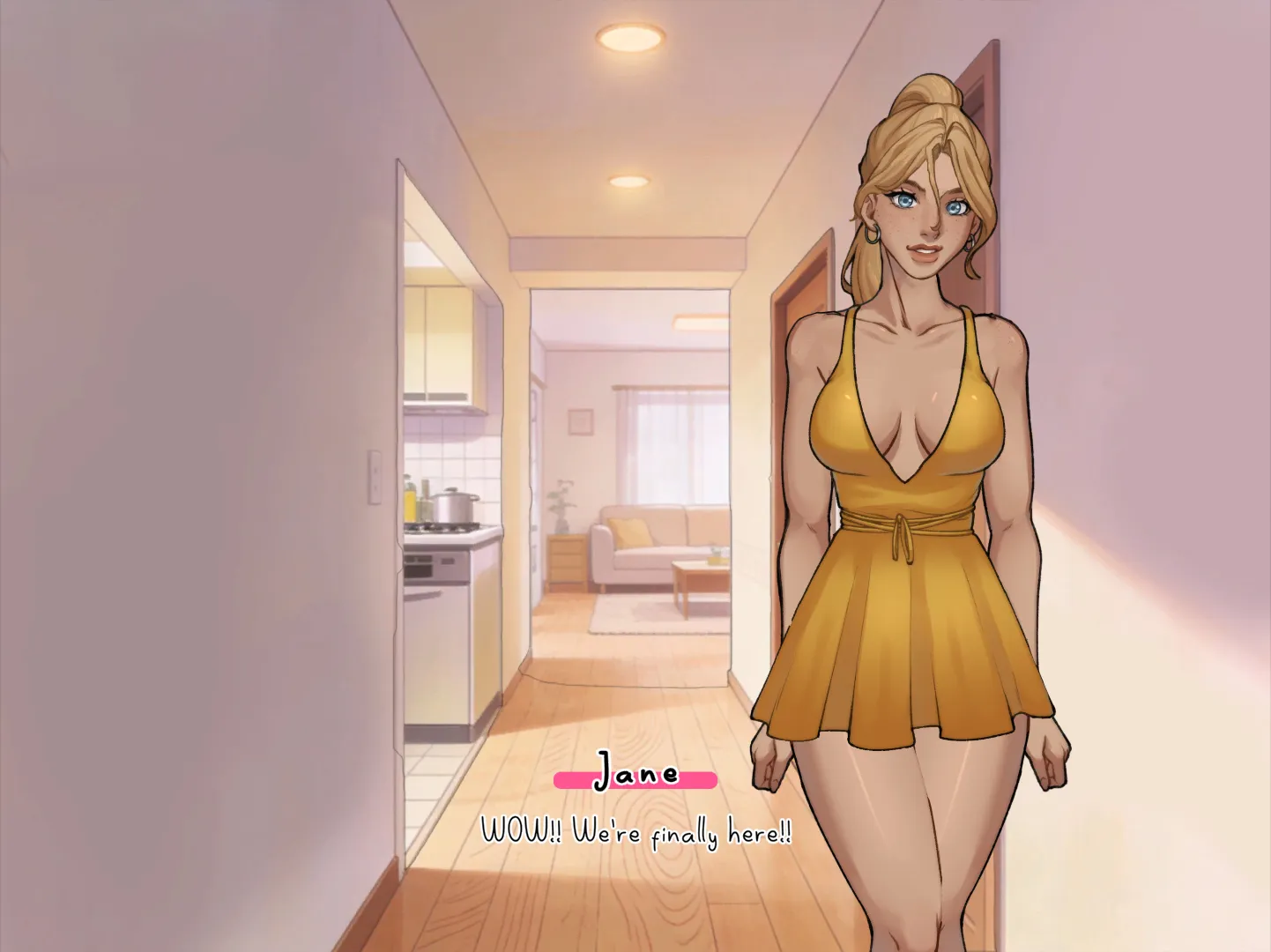 Cohabitation Troubles gameplay screenshot 1 (Ren'Py adult game) by Burning Pixels Games – free download