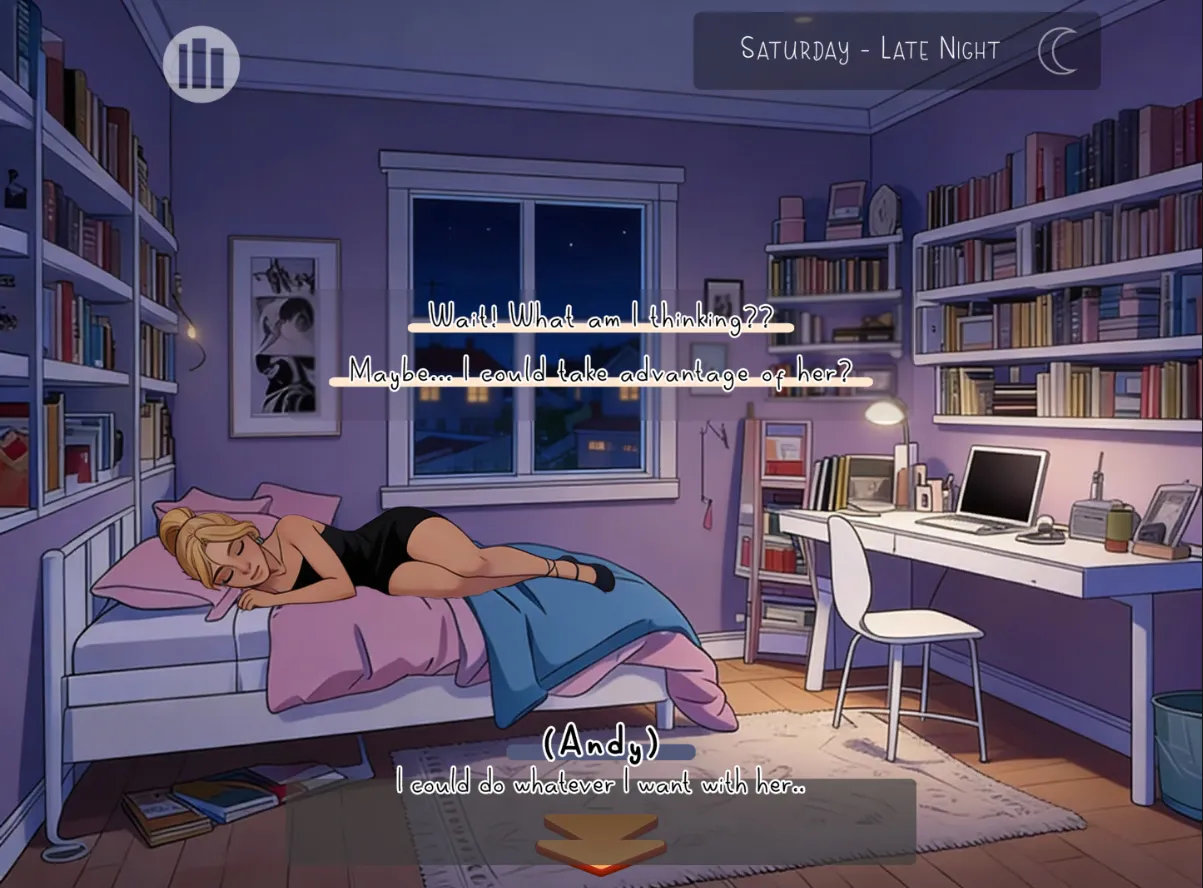 Cohabitation Troubles gameplay screenshot 2 (Ren'Py adult game) by Burning Pixels Games – free download
