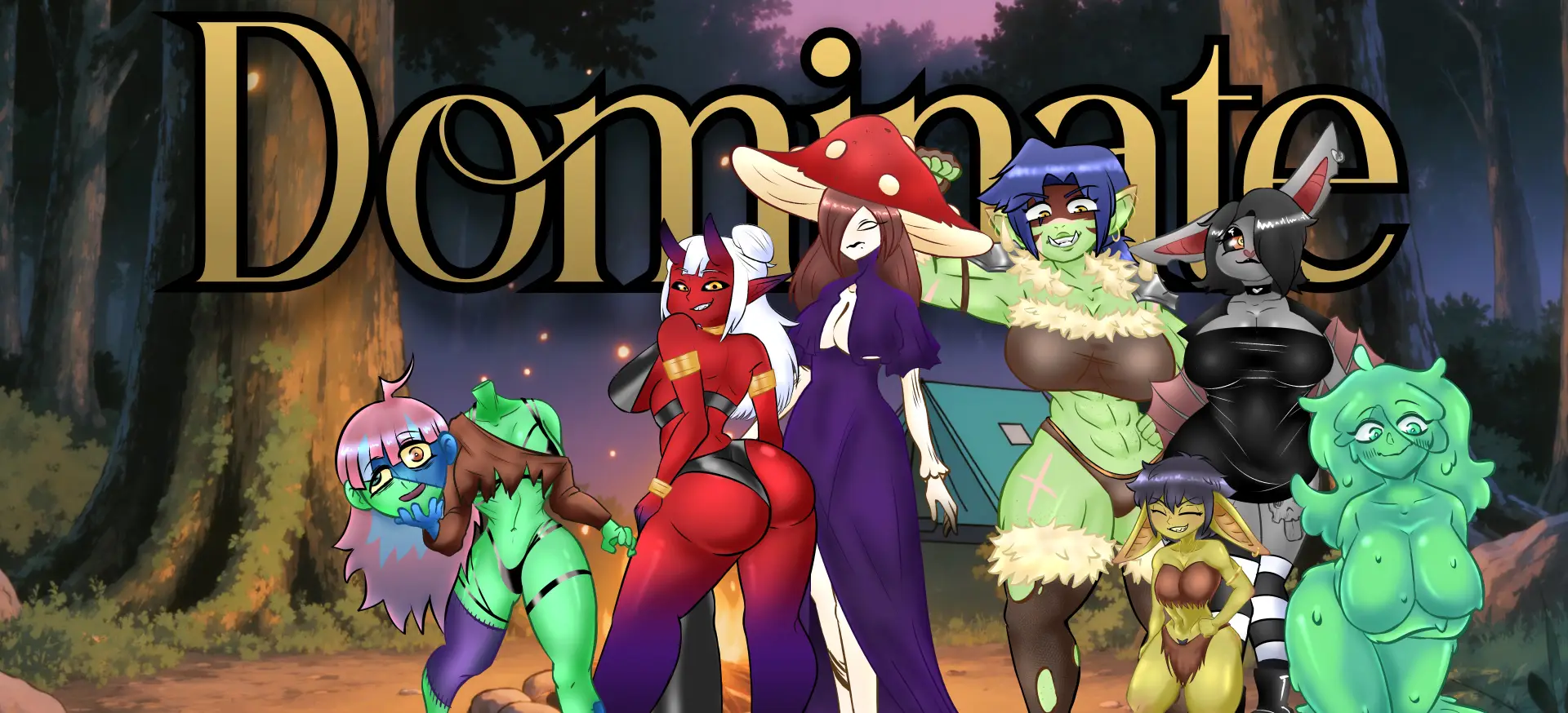 Dominate cover 0.9.5 – Ren'Py adult game by WhiteGarouu free download