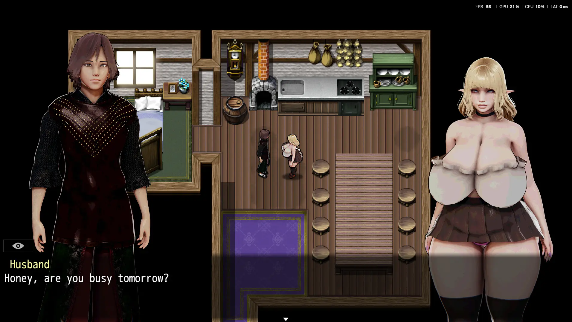 Abyss of Pleasure 2 gameplay screenshot 5 (Ren'Py adult game) by Jpegsama Telegram – free download