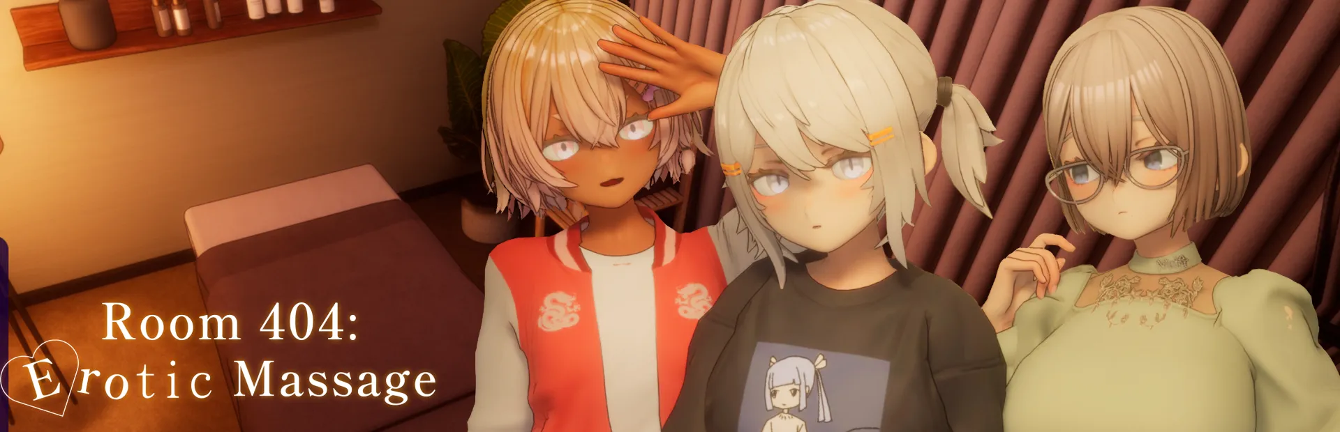 Room 404: Erotic Massage gameplay screenshot 6 (Ren'Py adult game) by Singularity – free download