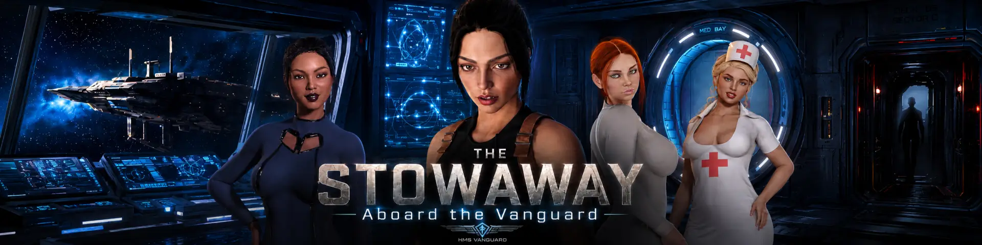 The Stowaway – Aboard the Vanguard cover 0.0.1 – Ren'Py adult game by Dazzling Media free download