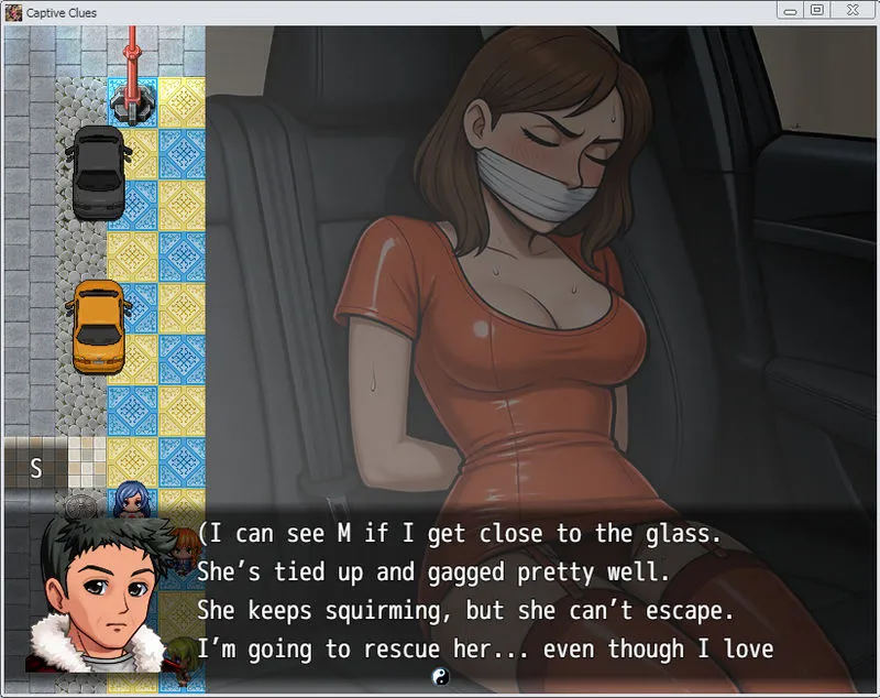 Captive Clues: Kidnapping turns into Temptation! gameplay screenshot 4 (Ren'Py adult game) by SownsM Deviantart – free download