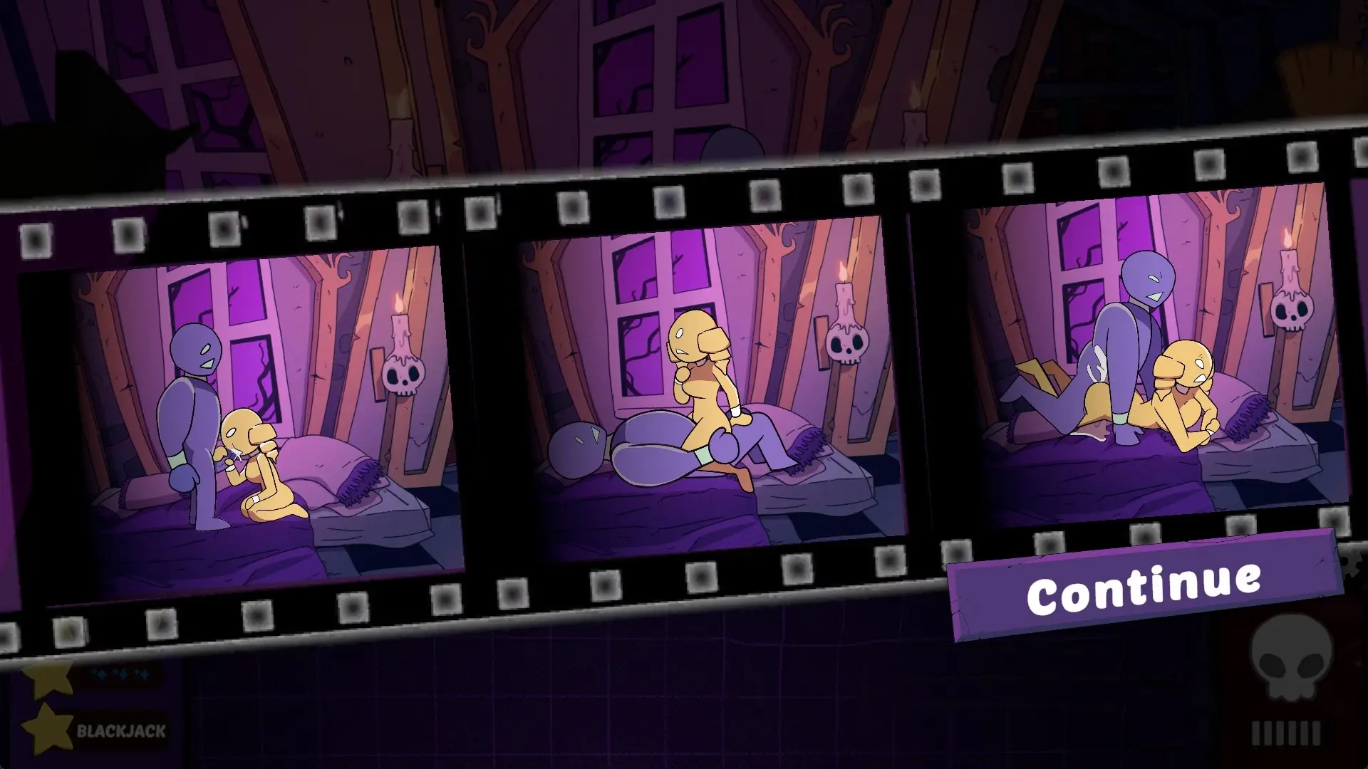 Spooky Starlets: Movie Maker gameplay screenshot 3 (Ren'Py adult game) by Wallimog & Friends – free download