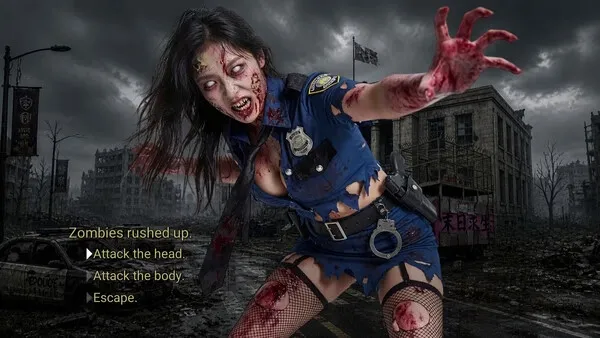 Girl, Don’t Distract My Zombie Survival gameplay screenshot 5 (Ren'Py adult game) by Erogenous Moonlight – free download