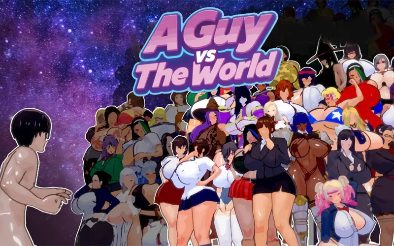 A Guy vs The World cover 0.1.2 – Ren'Py adult game by RaccoonEngine free download