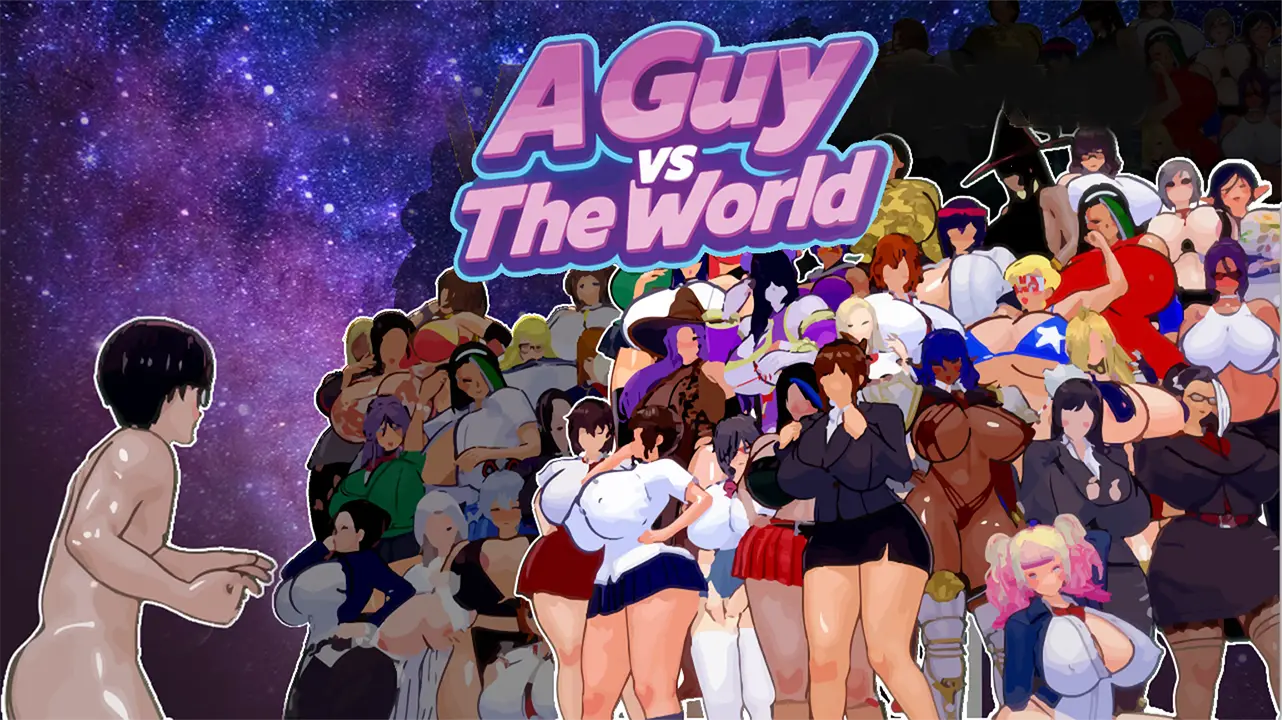 A Guy vs The World cover 0.1.2 – Ren'Py adult game by RaccoonEngine free download