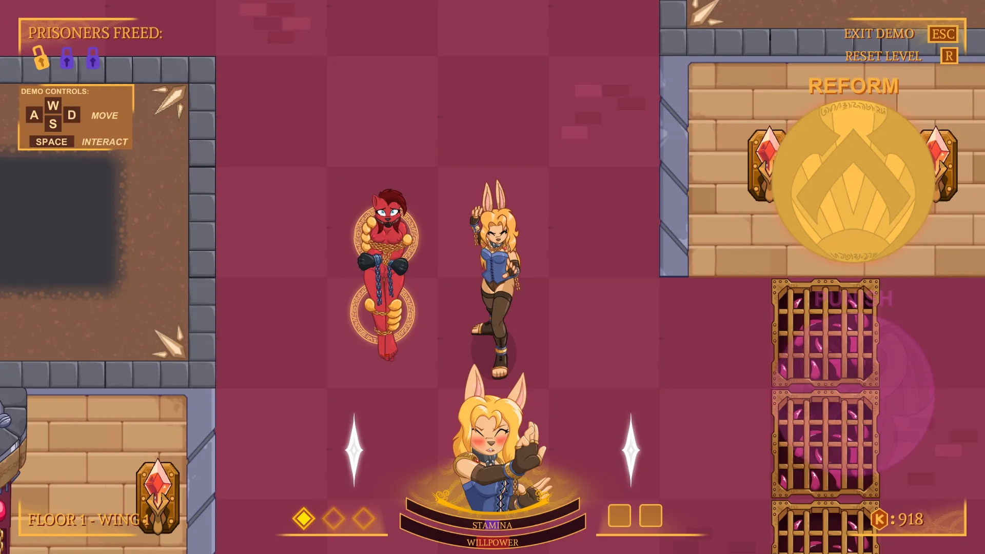 The Bindmancer gameplay screenshot 1 (Ren'Py adult game) by Caroo – free download