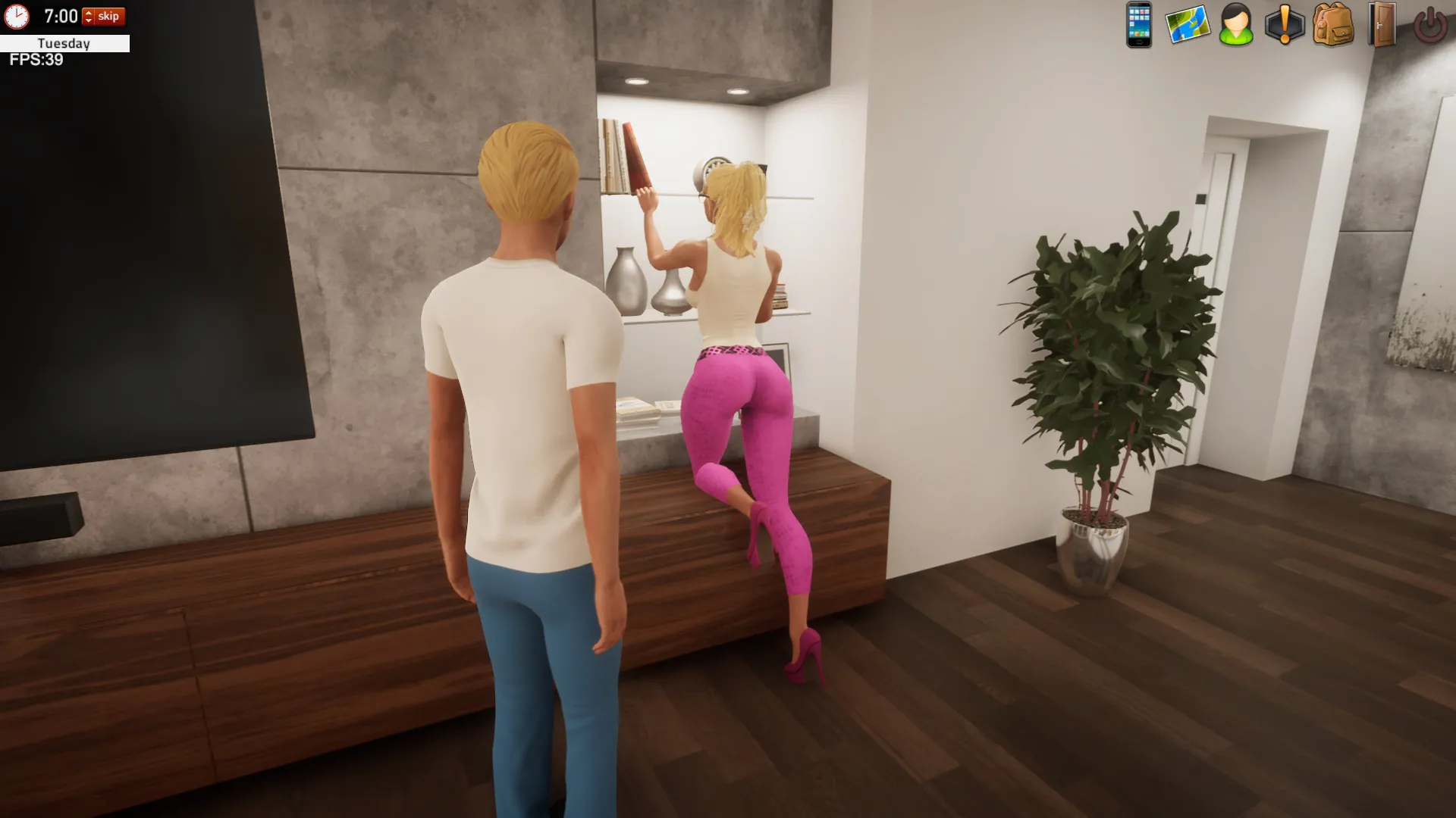 Seaside Mystery gameplay screenshot 4 (Ren'Py adult game) by KsT – free download