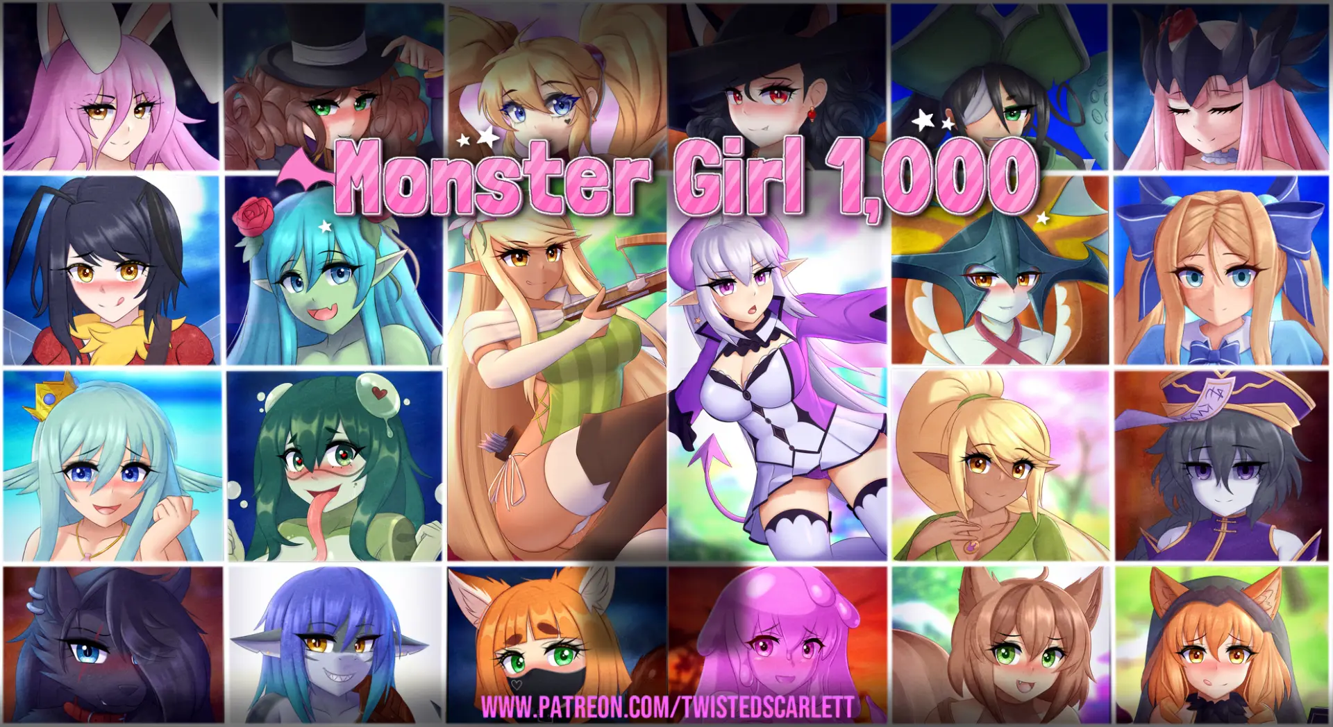 Monster Girl 1,000 cover 2.0.2c – Ren'Py adult game by TwistedScarlett free download