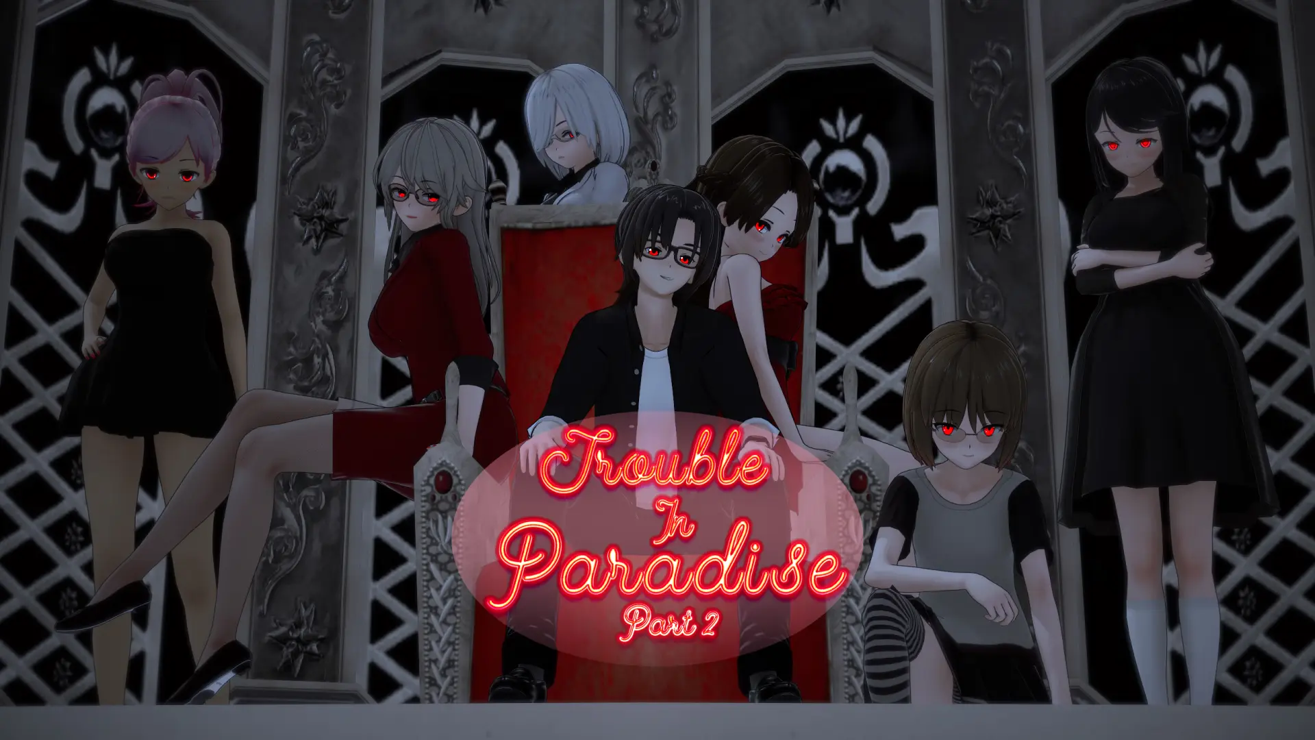 Trouble in Paradise cover 1.19 – Ren'Py adult game by Syko134 free download