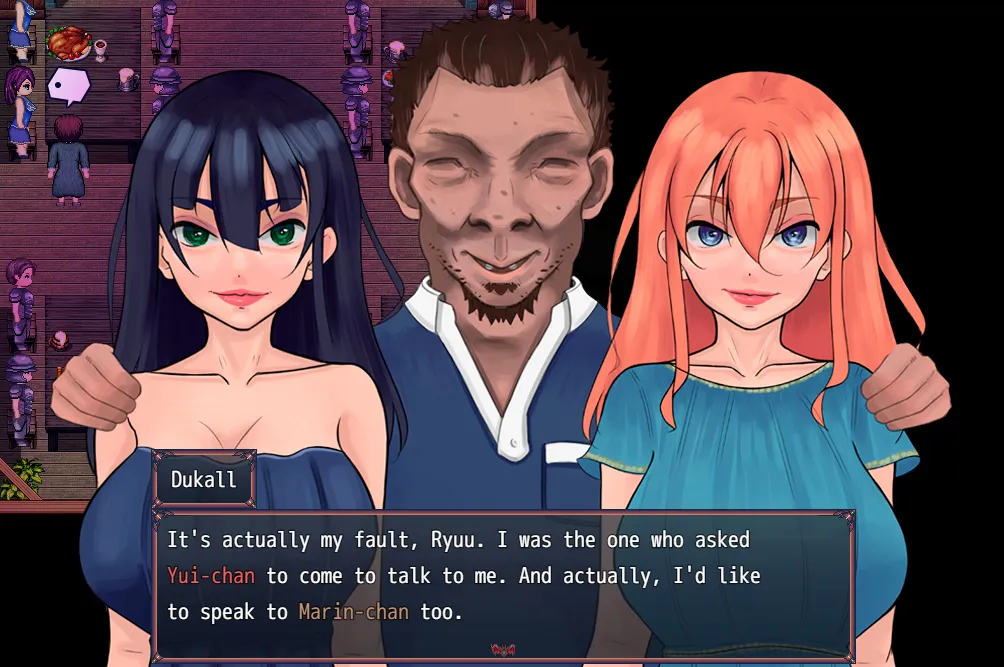 The Corruption of the Village gameplay screenshot 1 (Ren'Py adult game) by Inatari Tales – free download