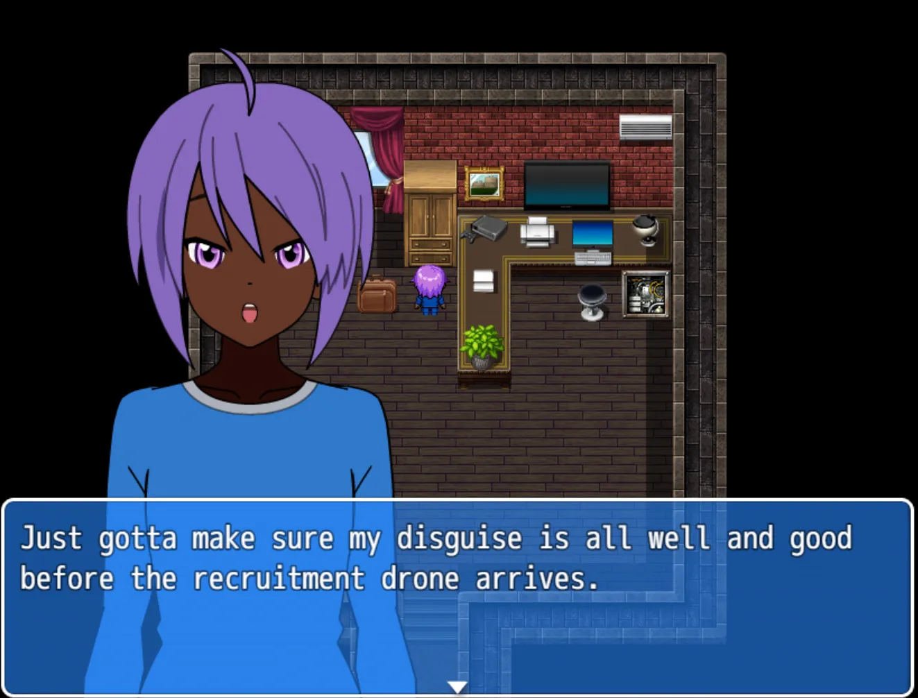 Cyberspace Battle Maiden Academy gameplay screenshot 3 (Ren'Py adult game) by Team Desire/Aquin25 – free download