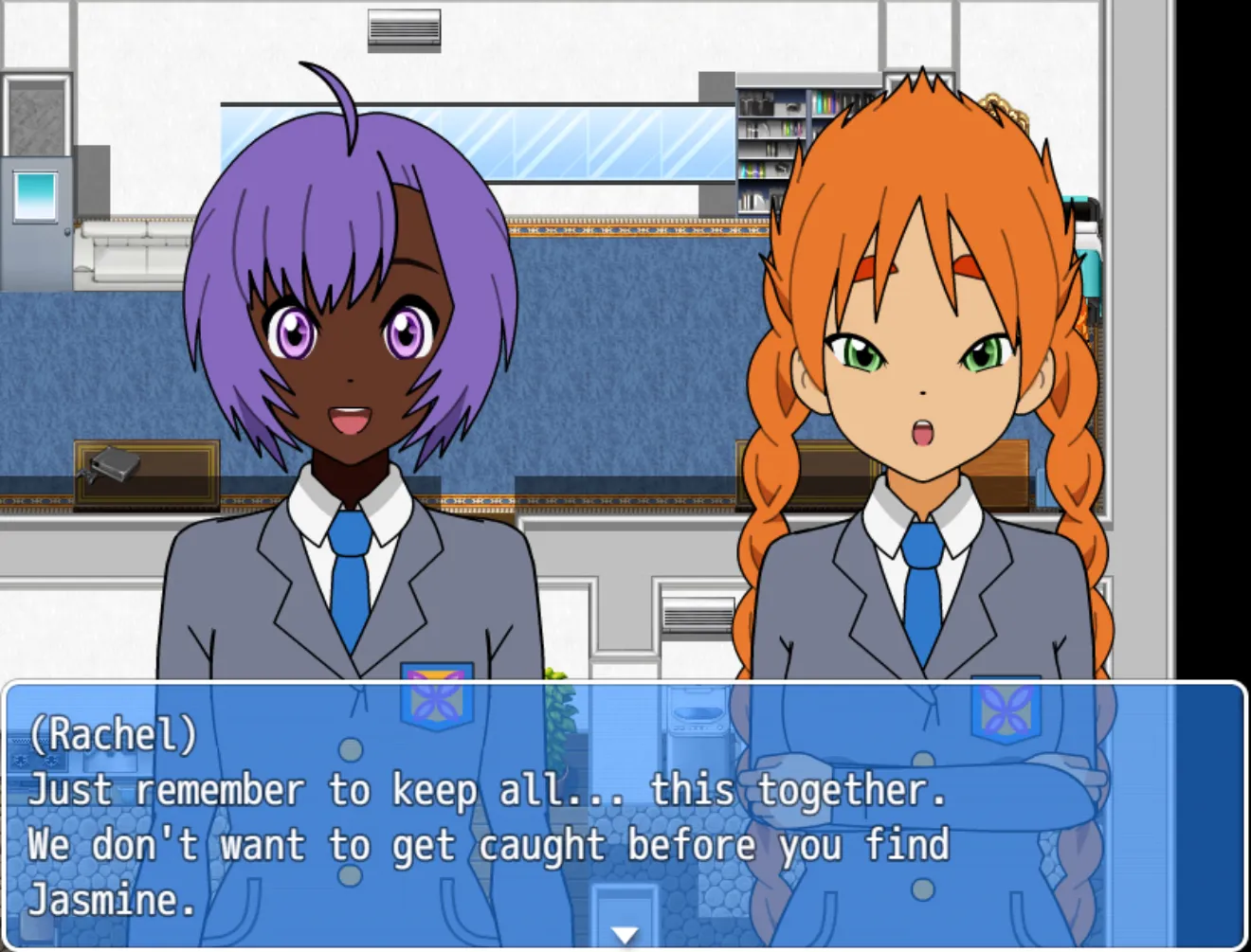 Cyberspace Battle Maiden Academy gameplay screenshot 4 (Ren'Py adult game) by Team Desire/Aquin25 – free download
