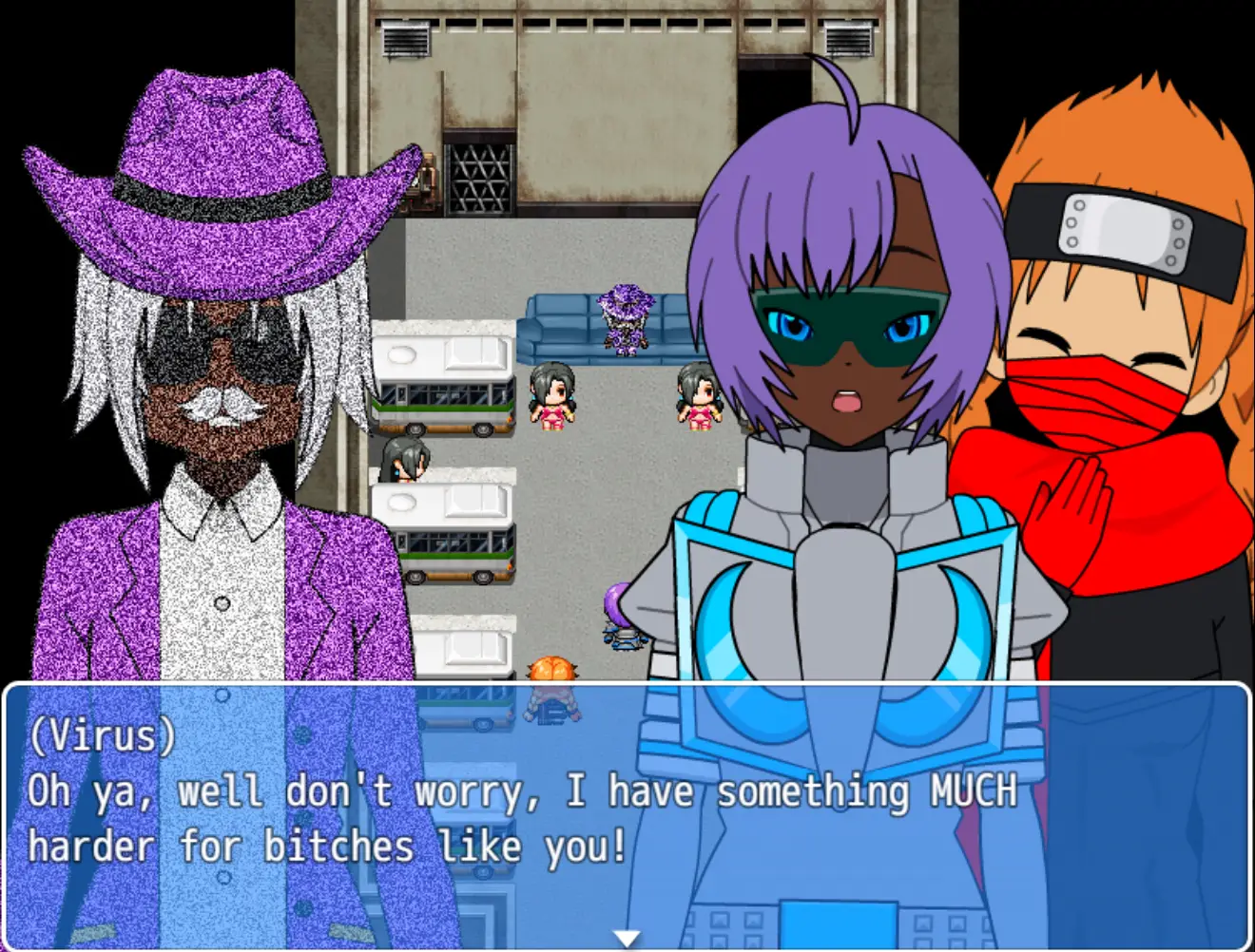 Cyberspace Battle Maiden Academy gameplay screenshot 8 (Ren'Py adult game) by Team Desire/Aquin25 – free download