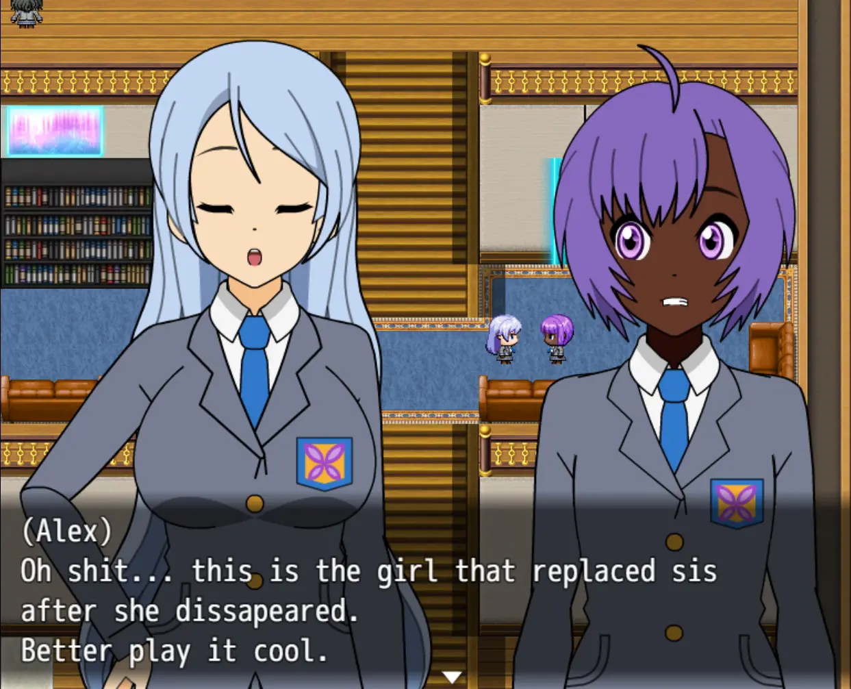 Cyberspace Battle Maiden Academy gameplay screenshot 9 (Ren'Py adult game) by Team Desire/Aquin25 – free download