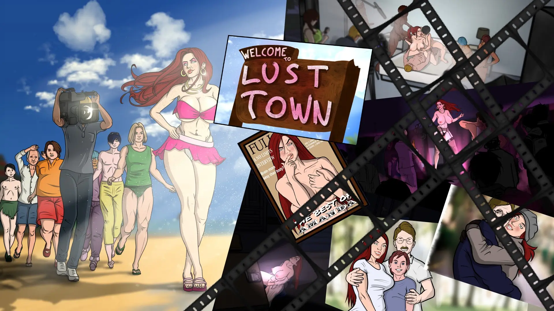 Lust Town, Amanda’s road to porn cover Season 2 - 1.40 – Ren'Py adult game by NOSY GULL free download