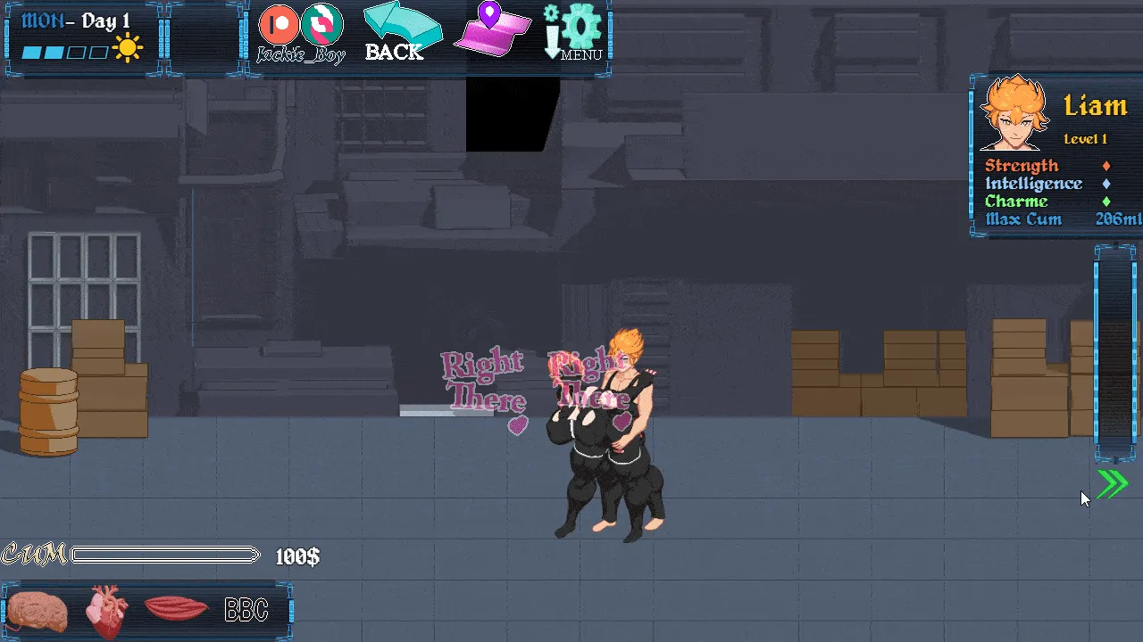 Cyberpunk 2069 gameplay screenshot 2 (Ren'Py adult game) by Jackie Boy – free download