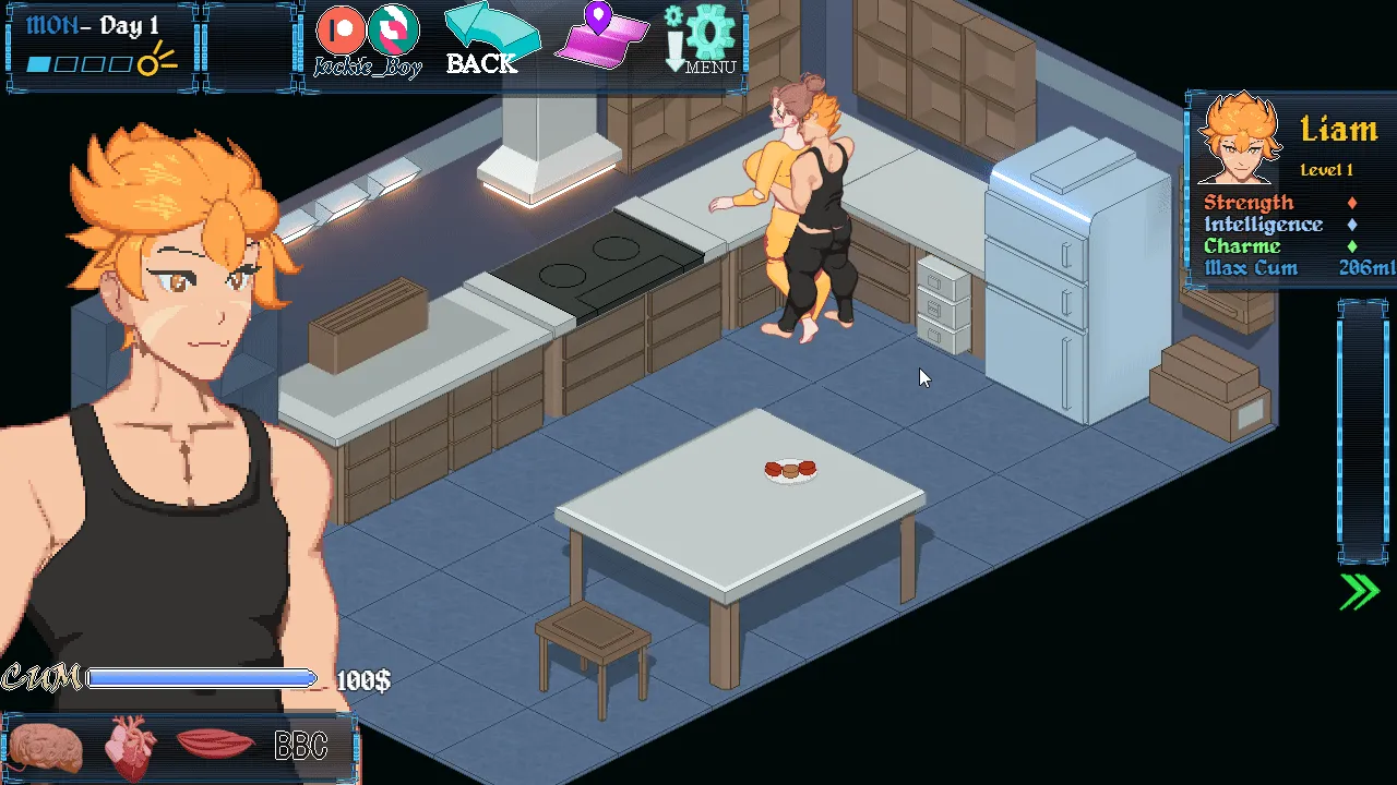Cyberpunk 2069 gameplay screenshot 6 (Ren'Py adult game) by Jackie Boy – free download