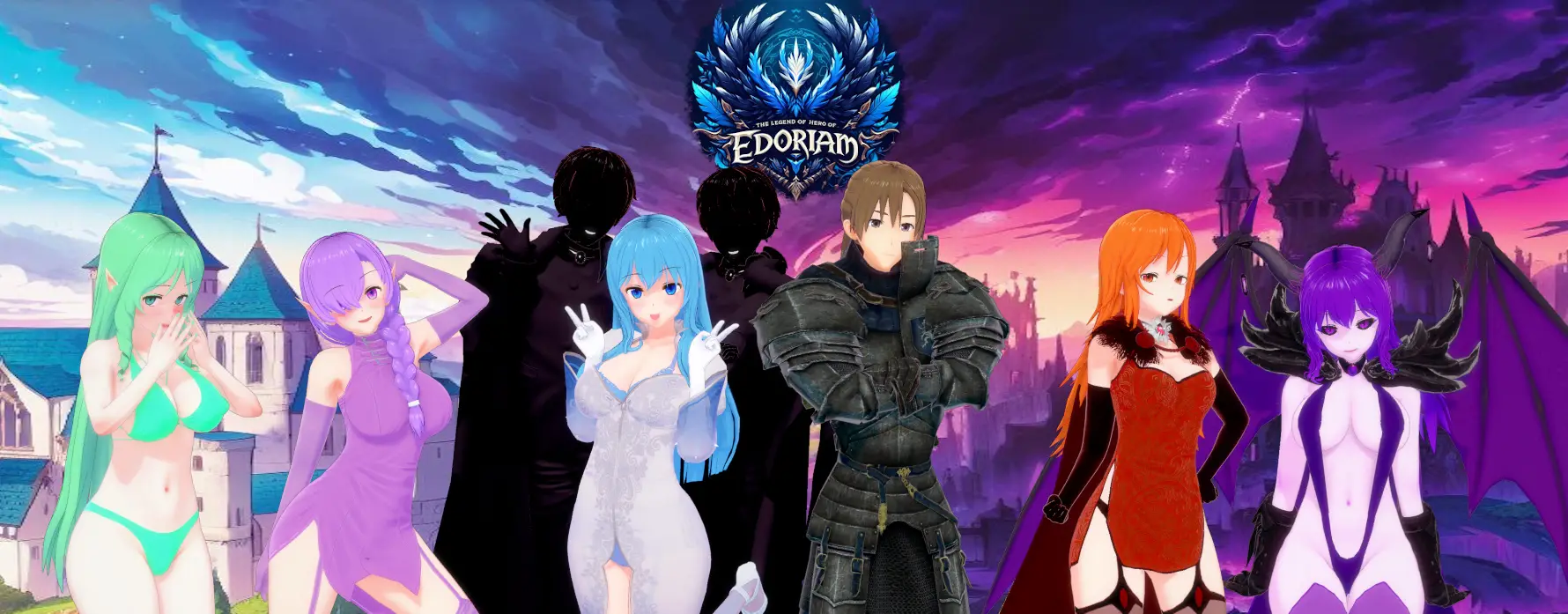 The Legend of the Hero of Edoriam cover 0.3.9.7 – Ren'Py adult game by Pyrthenix free download