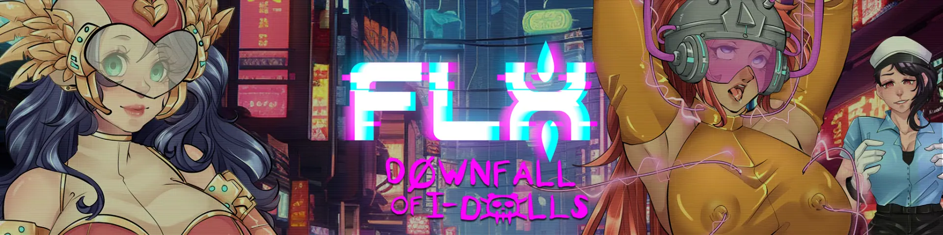 FLX – Downfall of I-Dolls gameplay screenshot 3 (Ren'Py adult game) by Studio Dystopia – free download