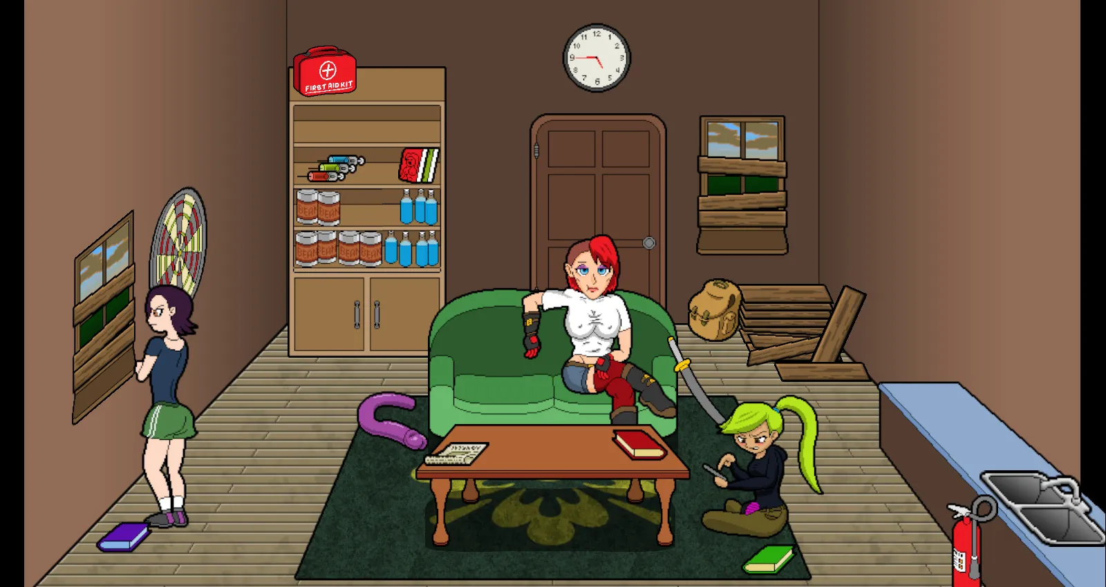69 Days After gameplay screenshot 3 (Ren'Py adult game) by Noxious Games – free download