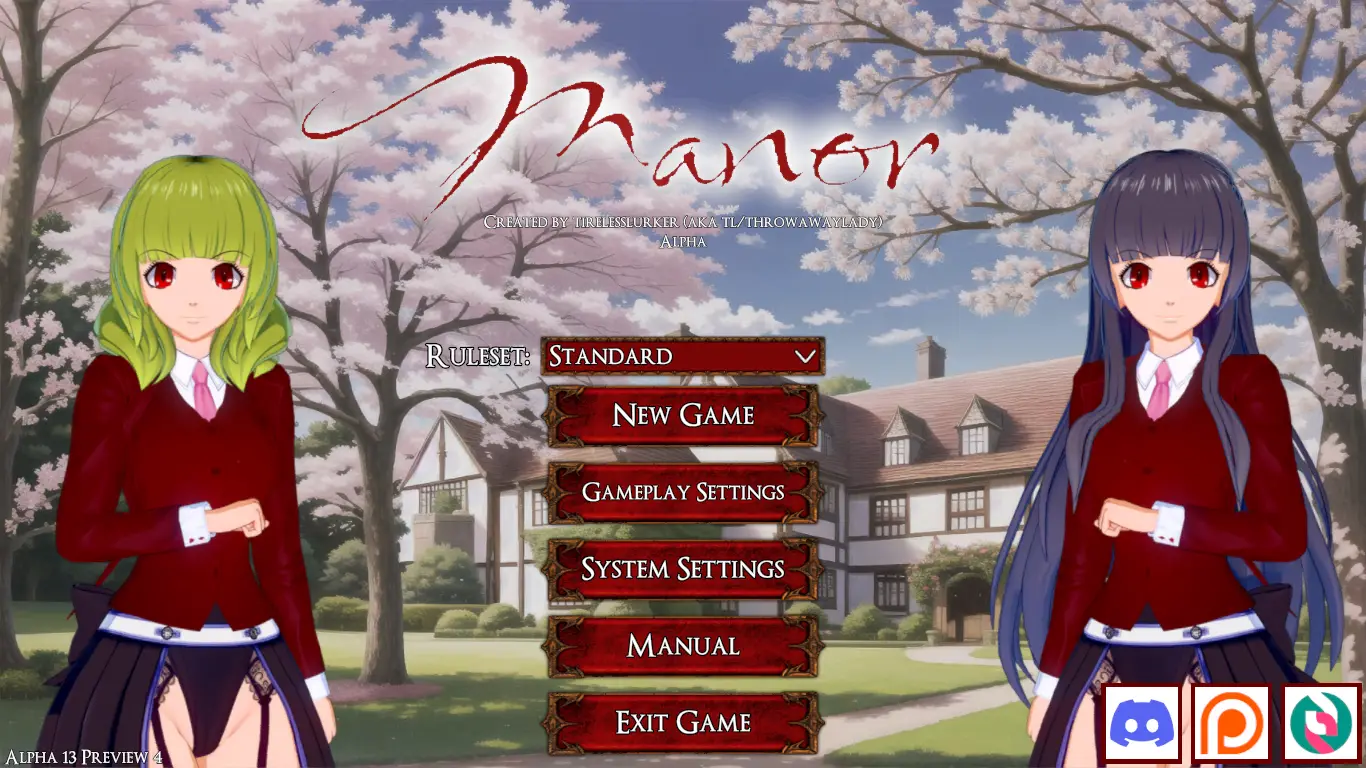 Manor gameplay screenshot 1 (Ren'Py adult game) by TirelessLurker – free download