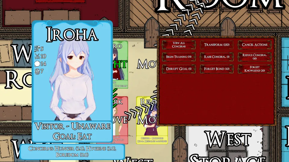Manor gameplay screenshot 2 (Ren'Py adult game) by TirelessLurker – free download