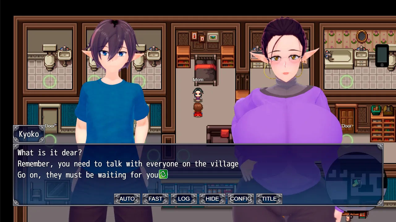 Blessing of the Elven Village gameplay screenshot 4 (Ren'Py adult game) by DragonMommyRhea – free download