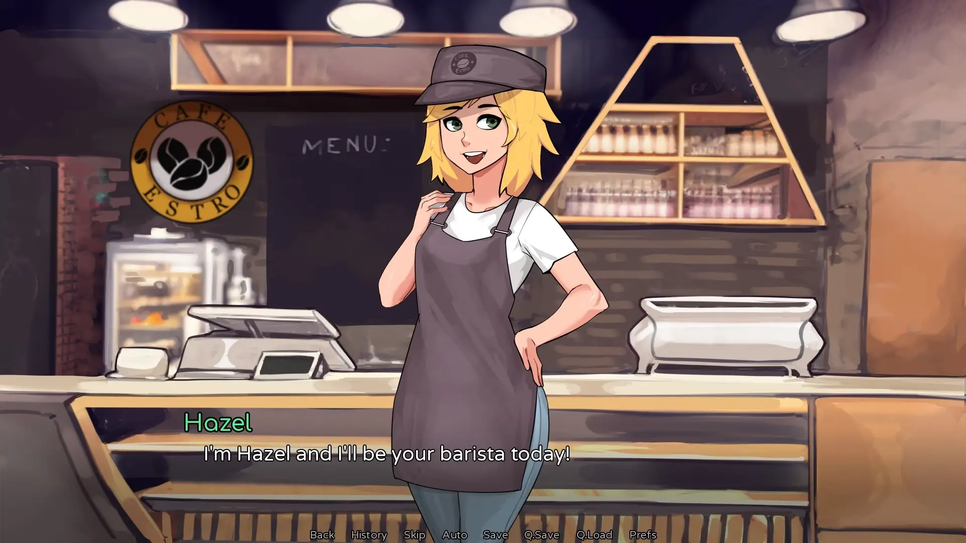 Hazelnut Latte gameplay screenshot 1 (Ren'Py adult game) by Rad Lord – free download