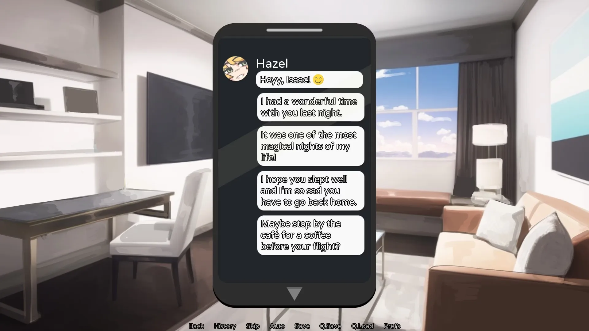 Hazelnut Latte gameplay screenshot 7 (Ren'Py adult game) by Rad Lord – free download