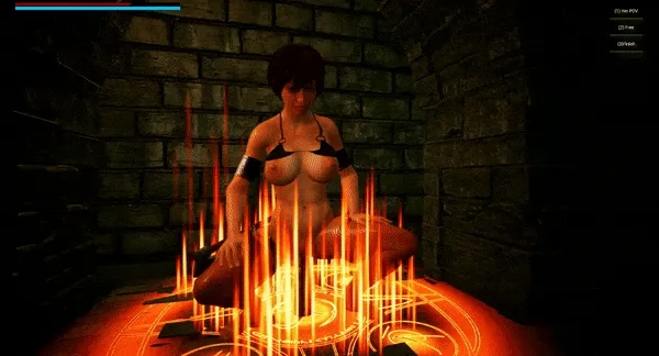 The Last Barbarian Rebirth – Dungeon gameplay screenshot 2 (Ren'Py adult game) by Viktor Black – free download