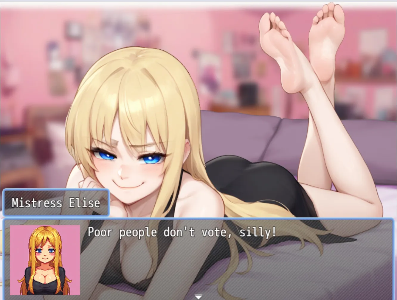 Femdom Mansion gameplay screenshot 1 (Ren'Py adult game) by BAIGM – free download