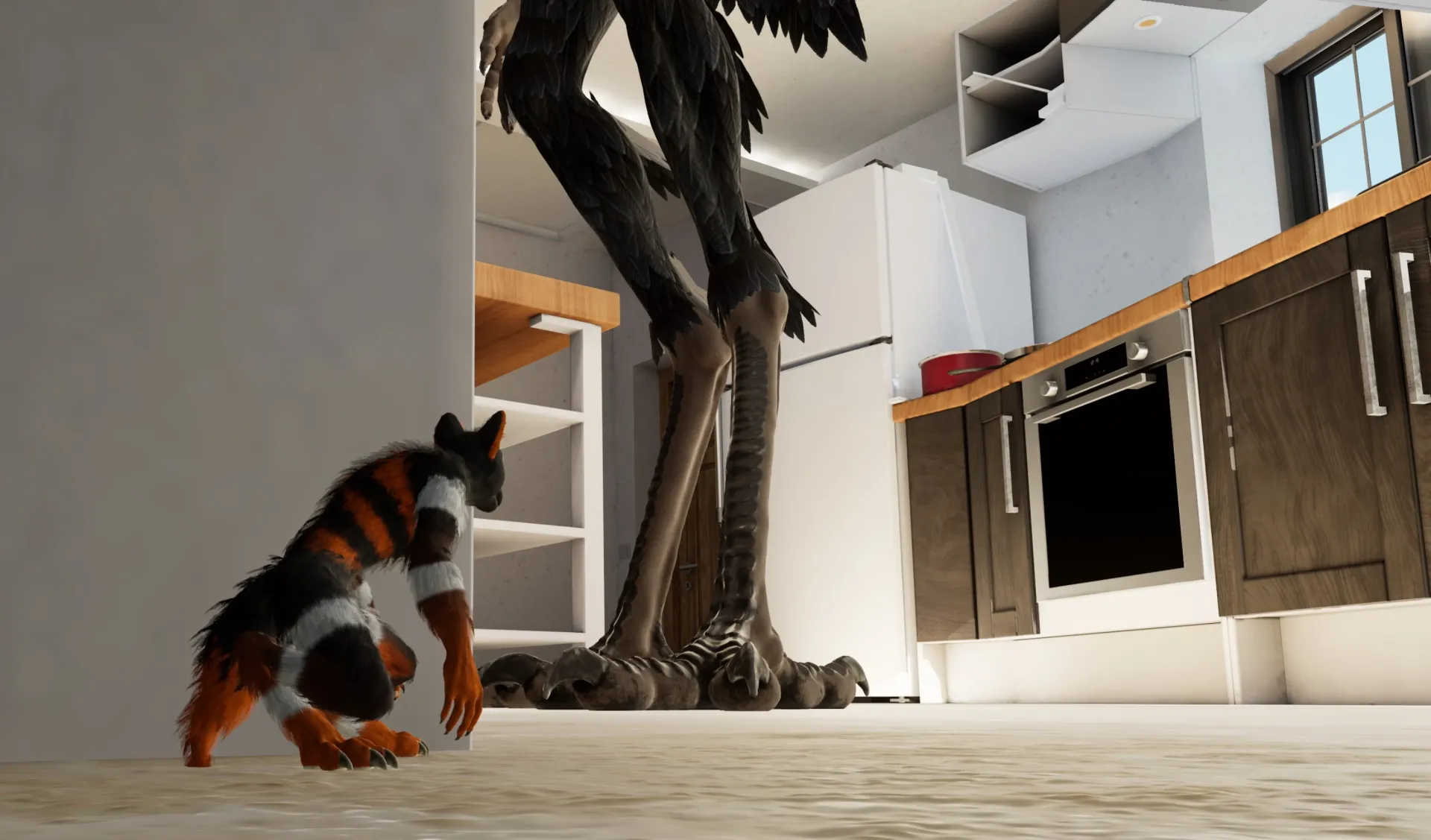 Macro Micro VR Service gameplay screenshot 2 (Ren'Py adult game) by BleuRaven – free download