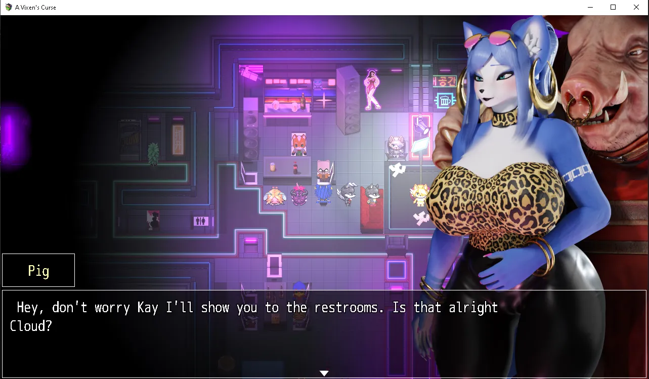 A Vixen’s Curse gameplay screenshot 1 (Ren'Py adult game) by Reach06 – free download