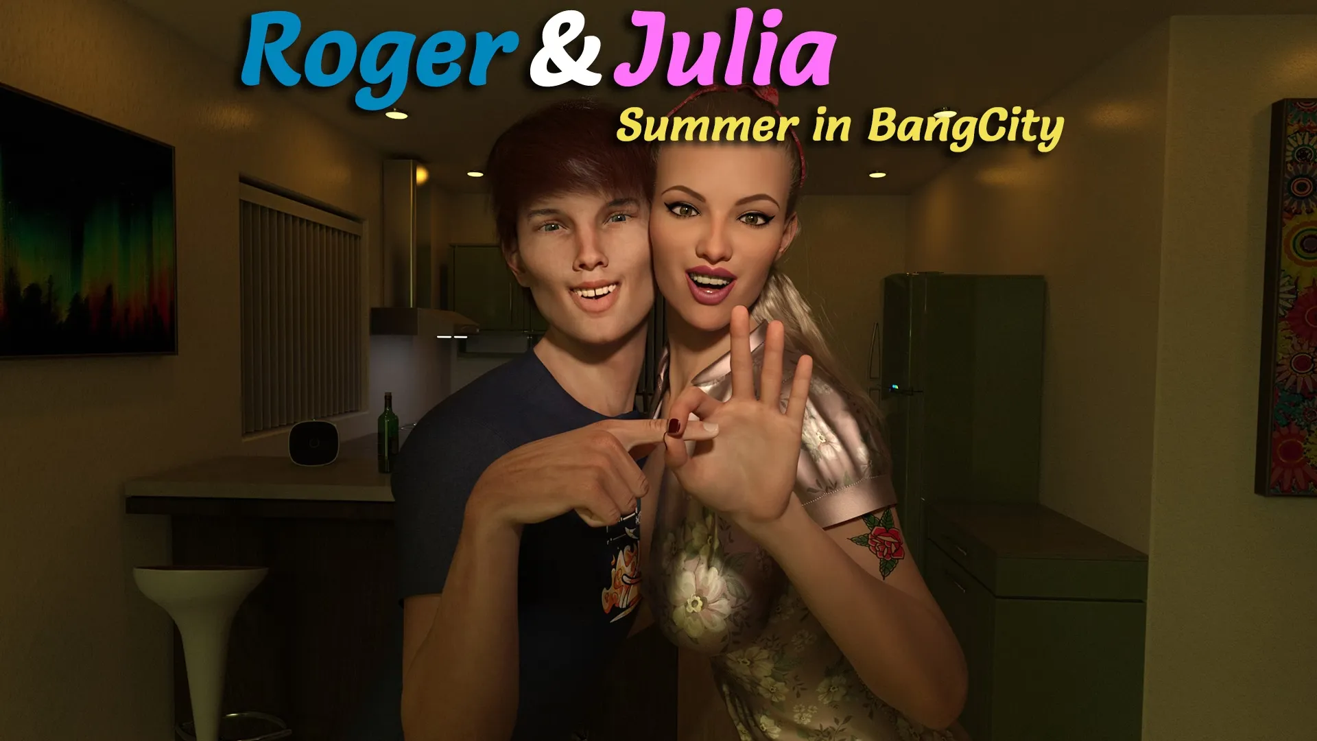Roger & Julia – Summer in BangCity cover 0.10 – Ren'Py adult game by BangCityDev free download