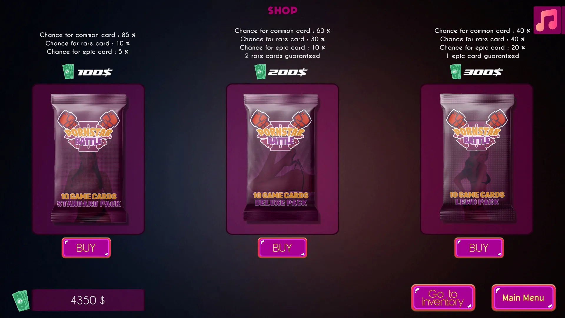 Pornstar Battle II gameplay screenshot 2 (Ren'Py adult game) by LewdMonkey – free download