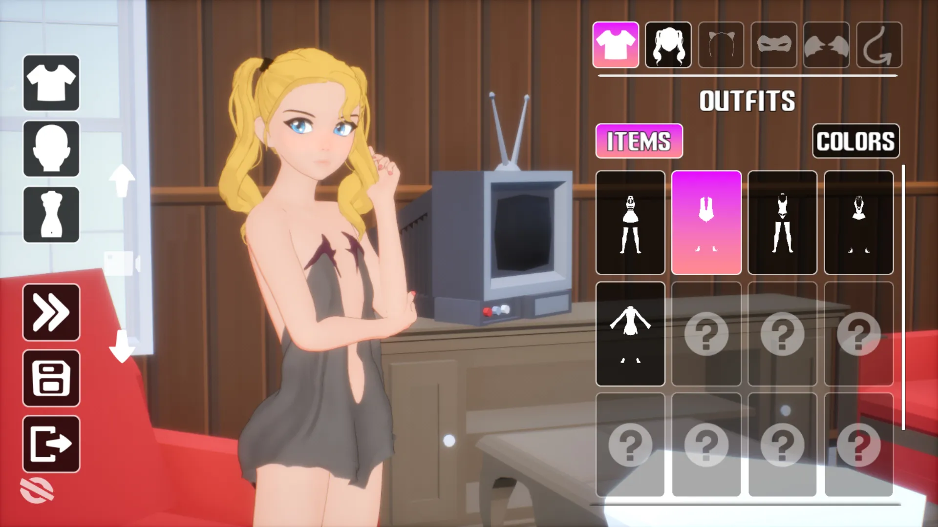 Just Sex gameplay screenshot 3 (Ren'Py adult game) by Fifty Five Games – free download