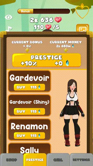 Nymphomania: Idle Brothel gameplay screenshot 10 (Ren'Py adult game) by Unifox Game Studio – free download