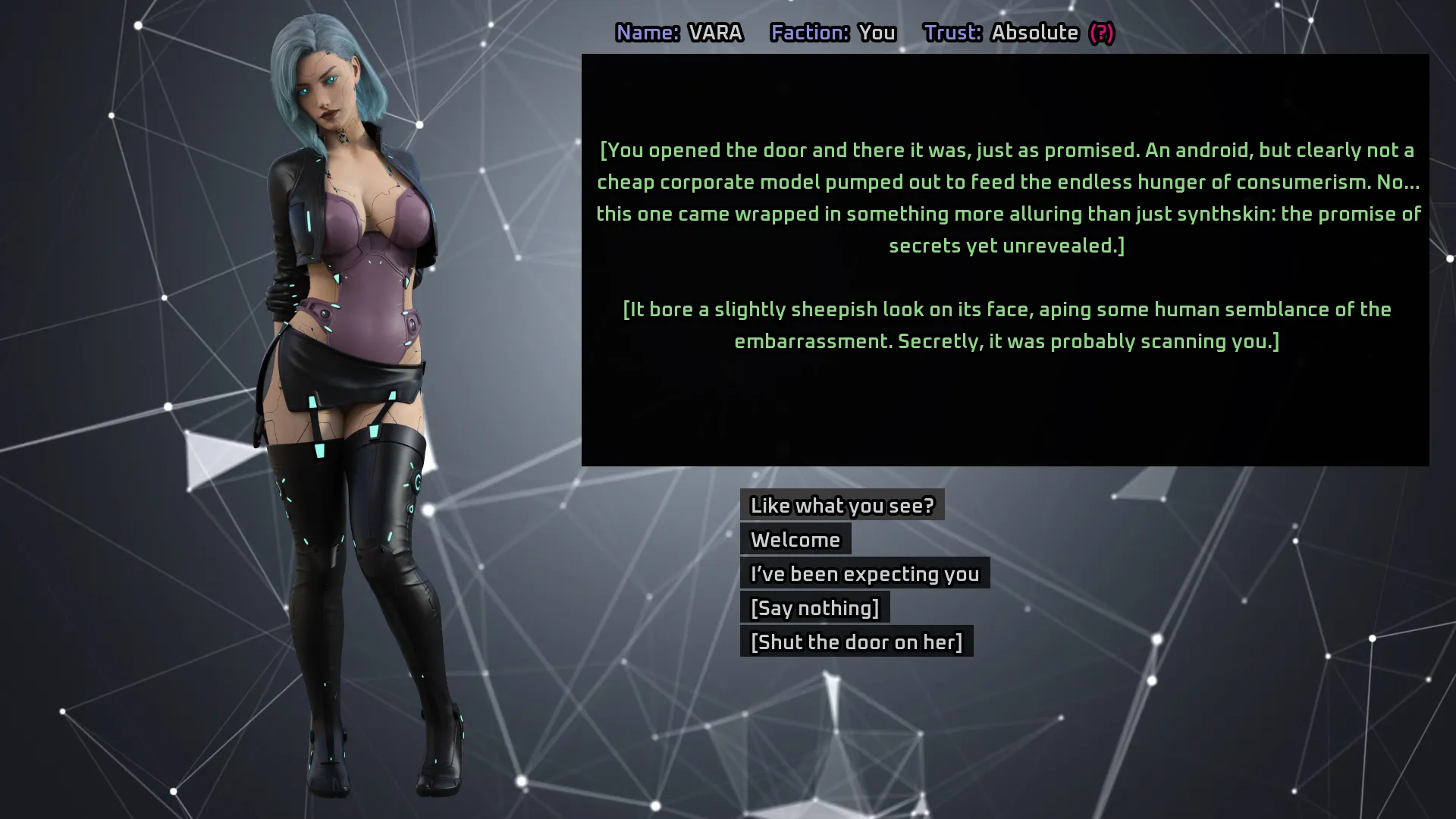 Vampire Syndicate: Gangs of MoonFall gameplay screenshot 4 (Ren'Py adult game) by A Memory of Eternity – free download