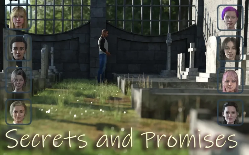 Secrets and Promises cover 0.10 – Ren'Py adult game by badbod free download