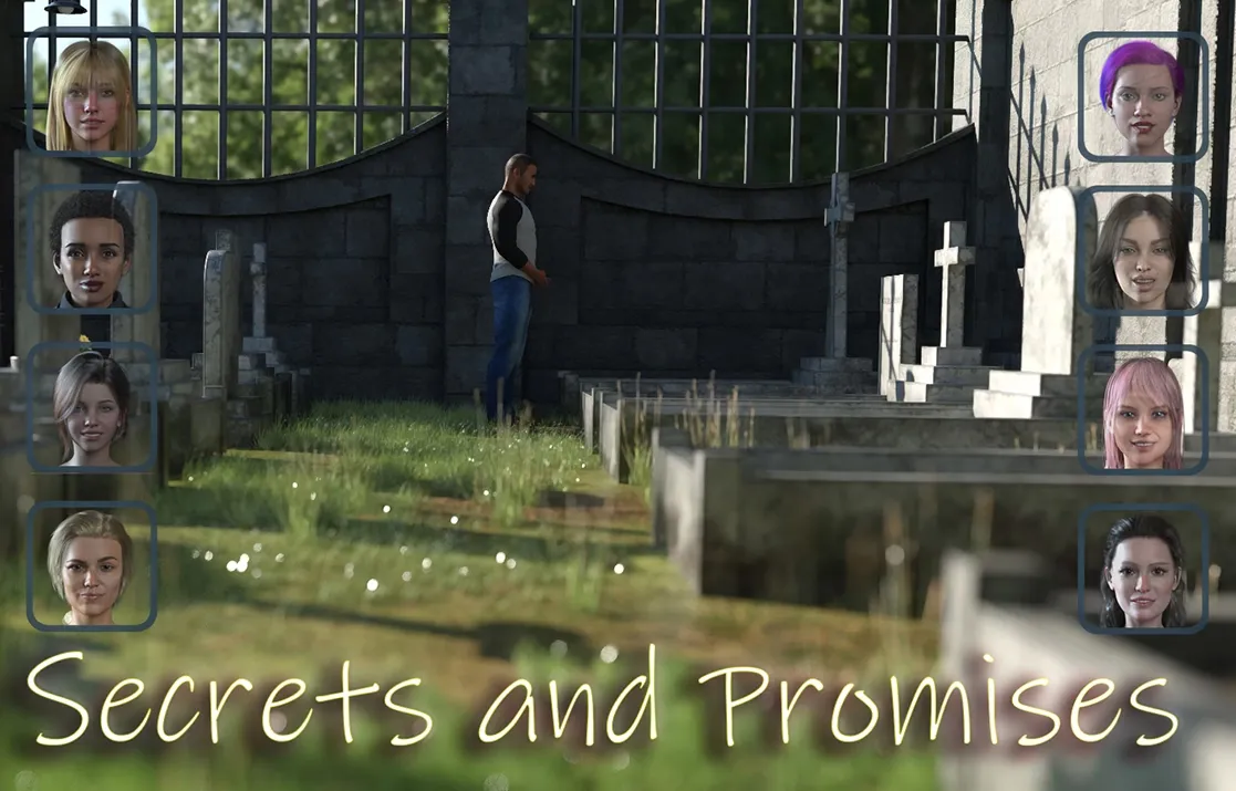 Secrets and Promises cover 0.10 – Ren'Py adult game by badbod free download