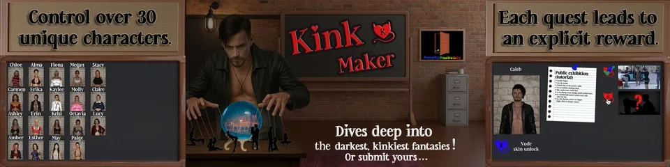 Kink Maker gameplay screenshot 1 (Others adult game) by Sneaky Snake Dev – free download