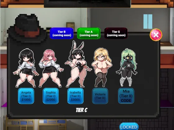 Vice Empire Tycoon gameplay screenshot 1 (Ren'Py adult game) by Serys Studio – free download