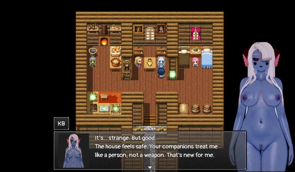 Duskthrone: The Forsaken Realm gameplay screenshot 12 (Ren'Py adult game) by SuckylittleD – free download