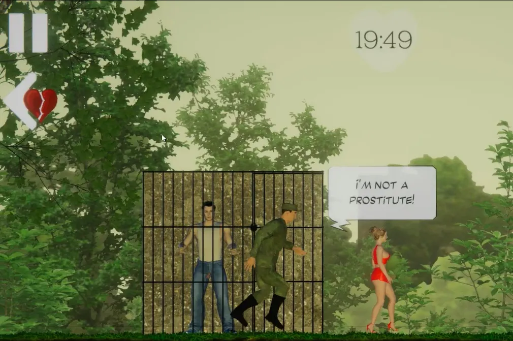 Natalie & Soldiers gameplay screenshot 5 (Ren'Py adult game) by Strategic Desire – free download